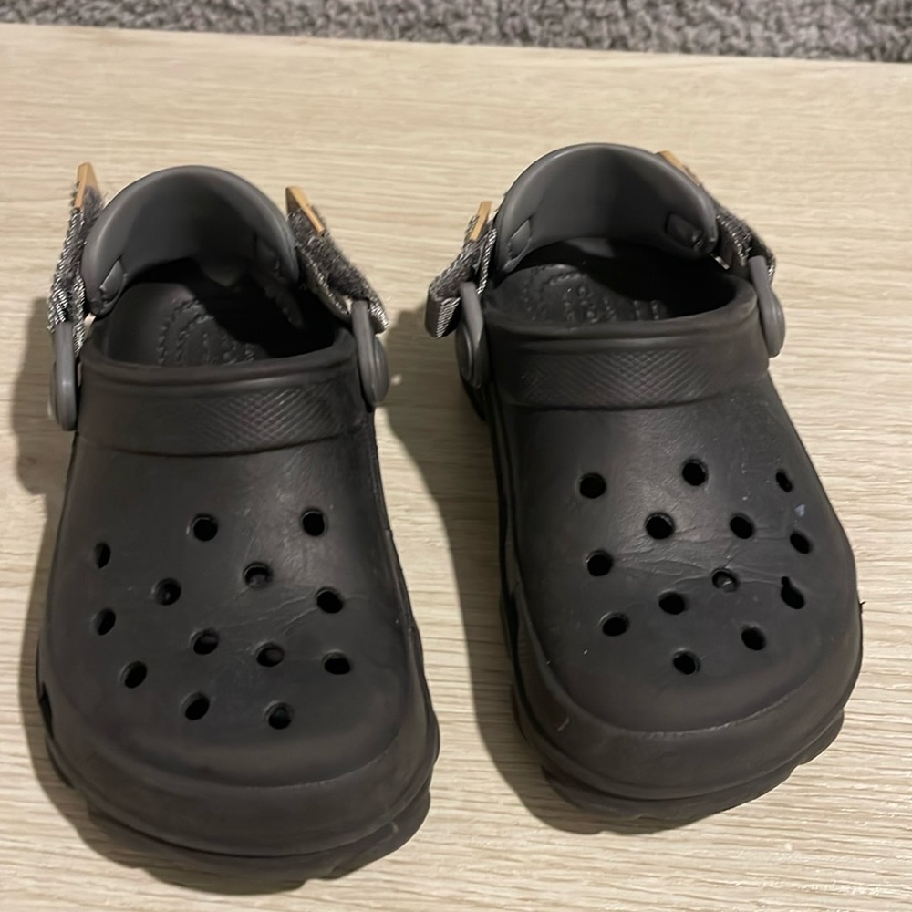 Crocs black toddler size 10